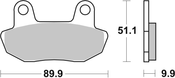 SBS Bremsbelag 561HF (Satz pro Scheibe) Street Ceramic