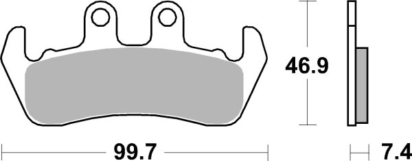 SBS Bremsbelag 653HF (Satz pro Scheibe) Street Ceramic