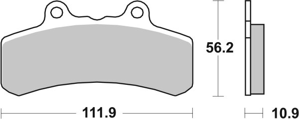 SBS Bremsbelag 658RQ (Satz pro Scheibe) Road Racing Carbon Tech