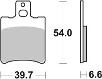 SBS Bremsbelag 667HF (Satz pro Scheibe) Street Ceramic