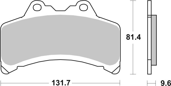 SBS Bremsbelag 682HF (Satz pro Scheibe) Street Ceramic