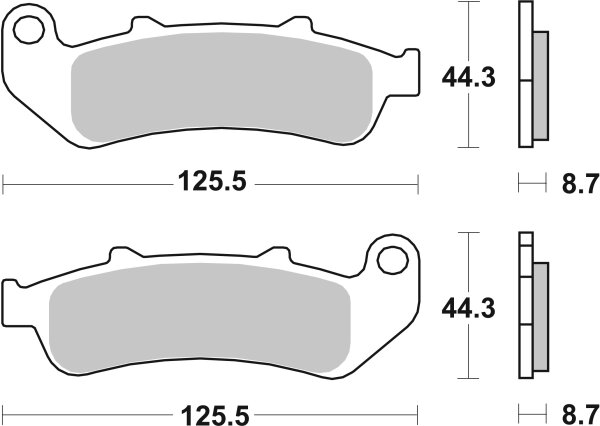 SBS Bremsbelag 685LF (Satz pro Scheibe) Street Ceramic