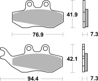 SBS Bremsbelag 689HF (Satz pro Scheibe) Street Ceramic