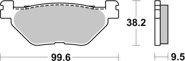 SBS Bremsbelag 769HF (Satz pro Scheibe) Street Ceramic