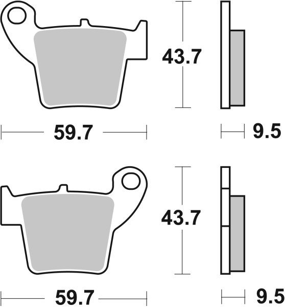 SBS Bremsbelag 777HF (Satz pro Scheibe) Street Ceramic