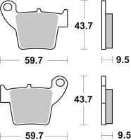 SBS Bremsbelag 777HF (Satz pro Scheibe) Street Ceramic