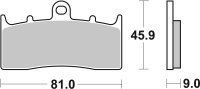 SBS Bremsbelag 778HF (Satz pro Scheibe) Street Ceramic