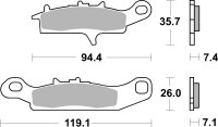 SBS Bremsbelag 801RSI (Satz pro Scheibe) Offroad Racing Sinter