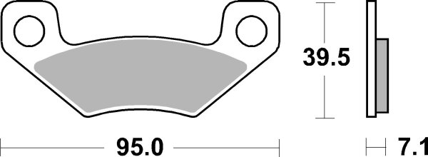 SBS Bremsbelag 908SI (Satz pro Scheibe) Offroad Sinter