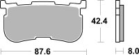 SBS Bremsbelag 923H.LS (Satz pro Scheibe) Street High...