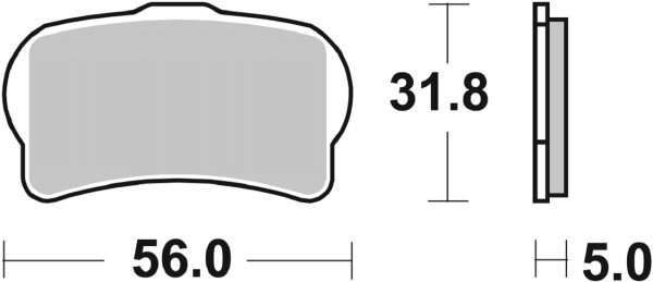 SBS Bremsbelag 939HF (Satz pro Scheibe) Street Ceramic