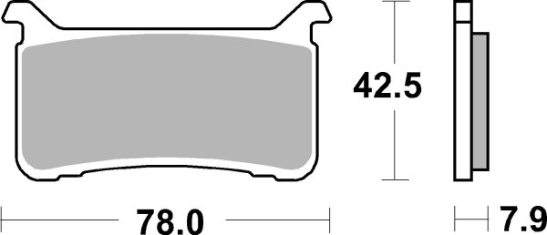 SBS Bremsbelag 947SP (Satz pro Scheibe) Street Upgrade Evo Sinter