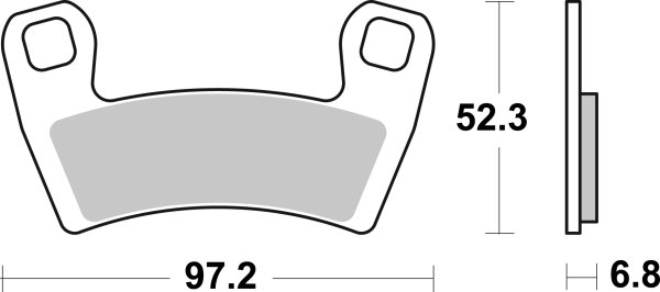 SBS Bremsbelag 970PSI (Satz pro Scheibe) Offroad Racing EVO Sinter